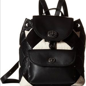 Coach Canyon Quilt Exotic Mini Turnlock Rucksack